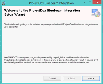 Install ProjectDox Bluebeam Integration