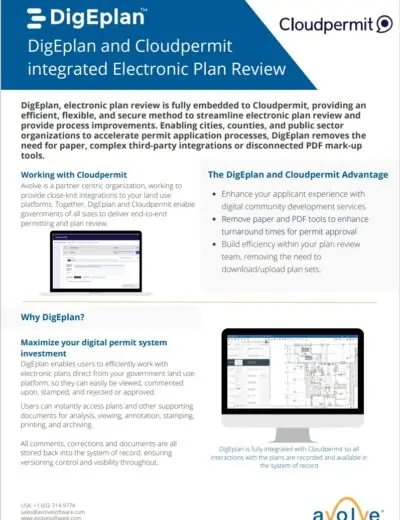 DigEplan | DigEplan Fully Integrated with Cloudpermit Plan Review