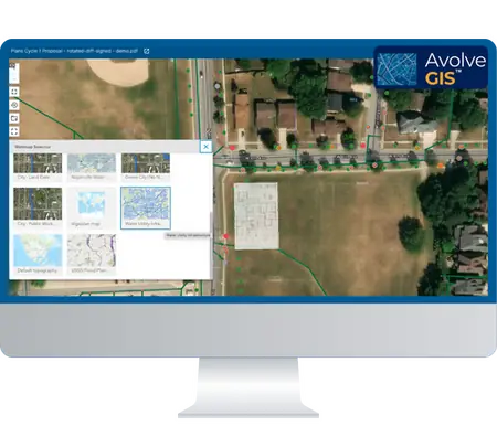 Avolve GIS data in plan review